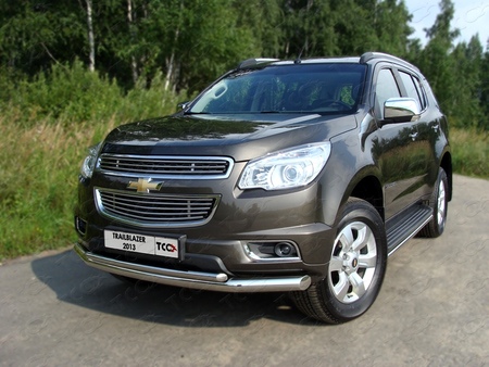 Защита передняя нижняя (двойная) 76,1/42,4 мм Chevrolet Trailblazer (2013-2019) CHEVTRBL13-02