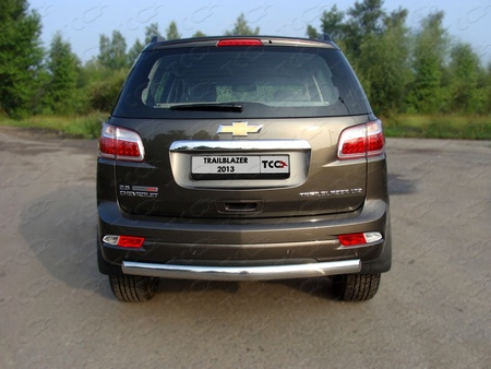 Защита задняя (овальная) 75х42 мм Chevrolet Trailblazer (2013-2019) CHEVTRBL13-13