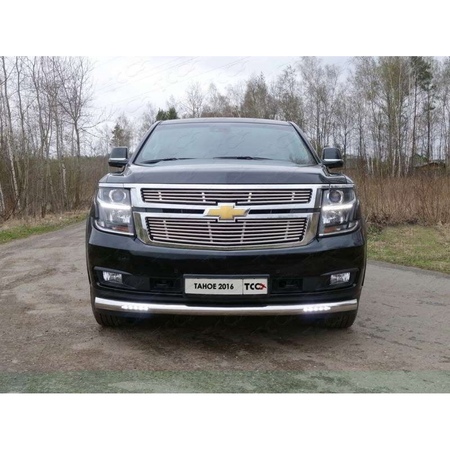 Защита передняя нижняя (с ДХО) 76,1 мм Chevrolet Tahoe (2012-2019) CHEVTAH12-10