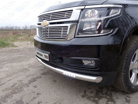 Решетка радиатора верхняя 12 мм Chevrolet Tahoe (2016-2021) CHEVTAH16-03