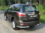 Защита задняя (уголки) 76,1 мм Chevrolet Trailblazer (2013-2019)