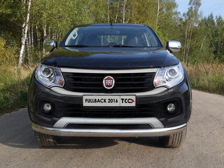 Защита передняя нижняя (овальная) 75х42 мм Fiat Fullback (2016-2019) FIAFUL16-01