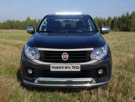 Защита передняя нижняя (двойная) 76,1/75 мм Fiat Fullback (2016-2019) FIAFUL16-03