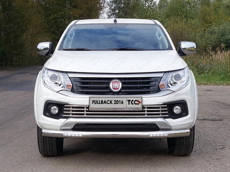 Решетка радиатора нижняя 16мм Fiat Fullback (2016-2019) FIAFUL16-40