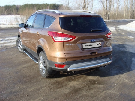 Защита задняя (центральная) 75х42 мм Ford Kuga (2013-2019) FORKUG13-09