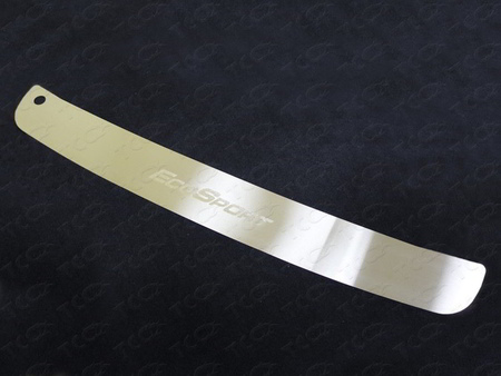 Накладки на задний бампер (лист зеркальный с надписью EcoSport) Ford EcoSport (2014-2019) FORECOSPOR14-23