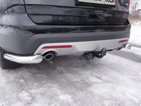 Защита заднего бампера (уголки) 76,1 мм Ford Explorer (2016-2019) FOREXPL16-21