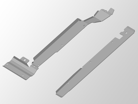 Защита магистралей кондиционера (алюминий) ТСС Ford Explorer (2015-2023) ZKTCC00181