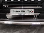 Решетка радиатора верхняя 16 мм Ford Explorer (2016-2019)
