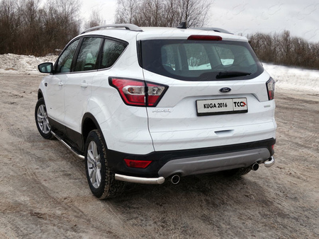 Защита задняя (уголки) 60,3 мм Ford Kuga (2016-2019) FORKUG17-33