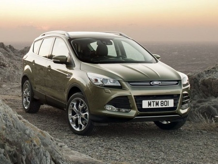 Пороги с площадкой 75х42 мм Ford Kuga(2013-2019) FORKUG13-16
