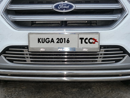 Рамка номерного знака ТСС с вырезом для Ford Kuga (2008-2020) FORKUG-01RN