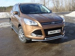 Защита передняя (двойная) 42,4/42,4 мм Ford Kuga (2013-2019)