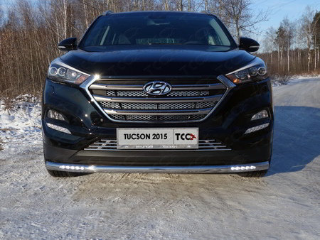 Решетка радиатора (лист верхняя) Hyundai Tucson (2015-2018) HYUNTUC15-21