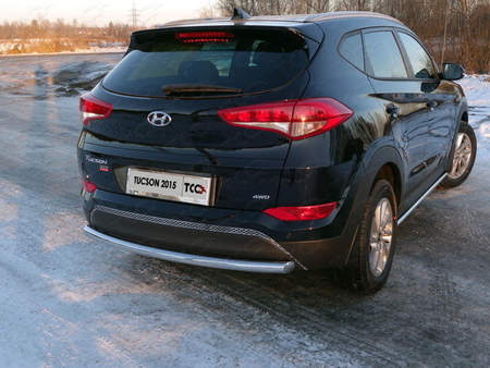 Защита задняя 60,3 мм Hyundai Tucson (2015-2018) HYUNTUC15-33