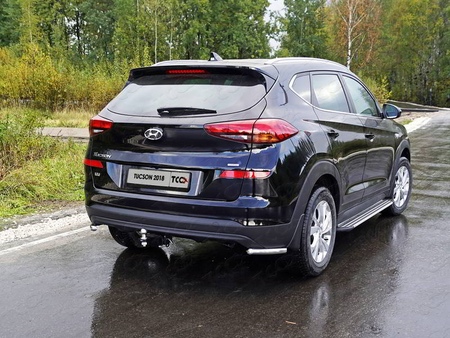 Защита уголки 42,4 мм Hyundai Tucson (2018-2021) HYUNTUC18-36