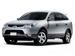 Пороги с площадкой 75х42 мм Hyundai ix55 (2009-2013)