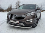 Защита передняя нижняя 60,3 мм Hyundai Grand Santa Fe (2014-2016)