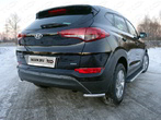 Решетка на задний бампер (лист) Hyundai Tucson (2015-2018)