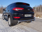 Защита задняя 60,3/42,4 мм Hyundai Tucson (2015-2018)