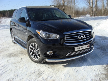 Защита передняя нижняя 76,1 мм Infiniti JX (2013-2019) INFJX3513-05