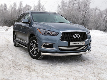 Защита передняя нижняя 76,1 мм Infiniti QX60 (2016-2021) INFQX6016-37