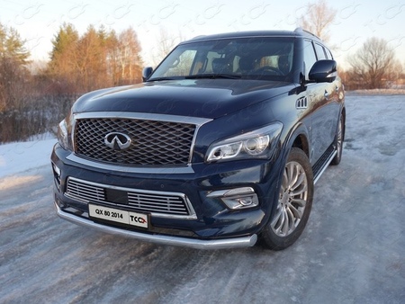 Защита передняя нижняя 76,1 мм Infiniti QX80 (2014-2019) INFQX8014-02