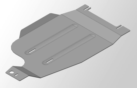 Защита раздатки (алюминий) ТСС Infiniti QX56 (2010-2013) ZKTCC00041