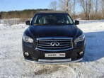 Защита передняя нижняя (двойная) 76,1/75 мм Infiniti JX (2013-2019)