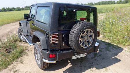 Защита заднего бампера (уголки) 60,3 мм Jeep Wrangler 5D (2014-2018) JEEPWRAN5D(3.6)14-12