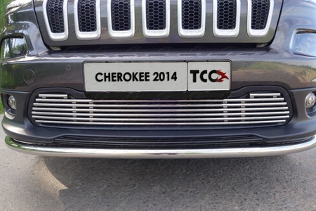 Решетка радиатора (2012 мм) Jeep Cherokee (Sport, Longitude, Limited) (2014-2018) JEEPCHER14-03