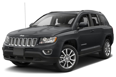 Пороги с площадкой 75х42 мм Jeep Compass (2014-2019) JEEPCOM14-17