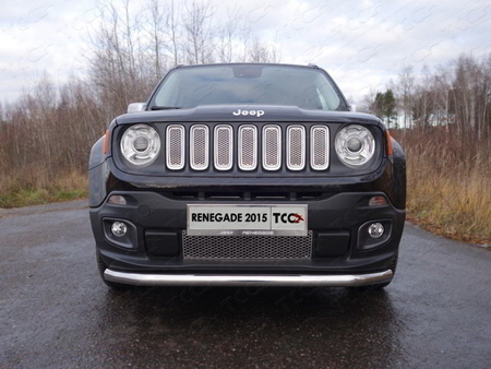 Защита передняя нижняя 60,3 мм Jeep Renegade 4WD (2014-2019)	 JEEPREN4WD15-01