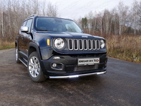 Защита передняя нижняя (с ДХО) 60,3 мм Jeep Renegade 4WD (2014-2019)	 JEEPREN4WD15-02