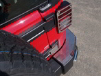 Накладки на задние фонари (шлифованные) Jeep Wrangler 3D (2006-2018)