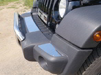 Накладки на передний бампер (шлифованные) Jeep Wrangler 3D (3,6) (2006-2018)