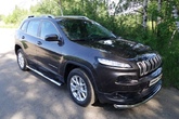 Защита передняя нижняя 42,4 Jeep Cherokee (Sport, Longitude, Limited) (2014-2018)	