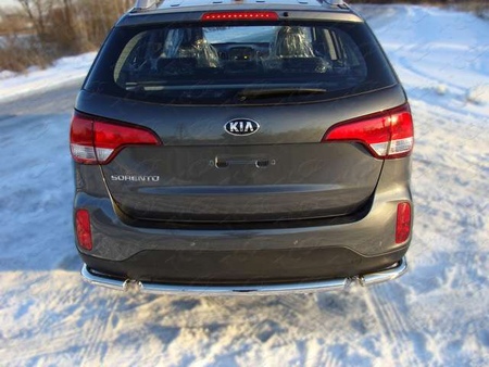 Защита заднего бампера (центральная) 60,3 мм Kia Sorento (2012-2020) KIASOR12-08