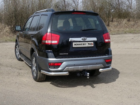 Защита заднего бампера (уголки) 76,1 мм Kia Mohave (2017-2019) KIAMOH17-25