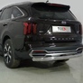 Защита заднего бампера овальная длинная 75х42 мм Kia Sorento (2020-2024)