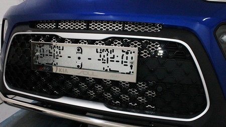 Решетка радиатора нижняя (лист) Kia Soul (2019-2024) KIASOUL19-08