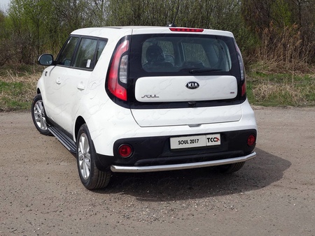 Защита заднего бампера 60,3 мм Kia Soul (2017-2019) KIASOUL17-25