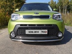 Решетка радиатора нижняя (16 мм) Kia Soul (2014-2016)