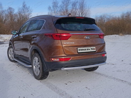 Защита заднего бампера 60,3 мм Kia Sportage (2016-2018) KIASPORT16-26
