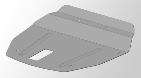 Защита картера и КПП (алюминий) ТСС Kia Sportage (2010-2016) ZKTCC00054