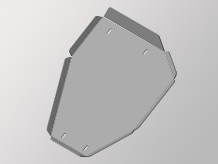 Защита бака (алюминий) ТСС Kia Sportage 4WD (2010-2016) ZKTCC00136