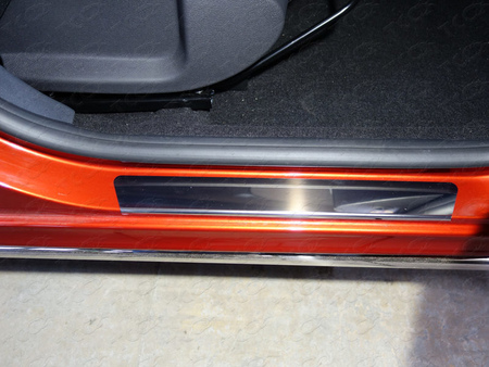 Накладки на пороги (зеркальные) Lada X-RAY (2016-2025) LADXRAY16-02