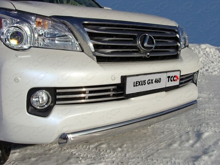 Защита передняя нижняя (овальная) 75х42 мм Lexus GX 460	  LEXGX460-02