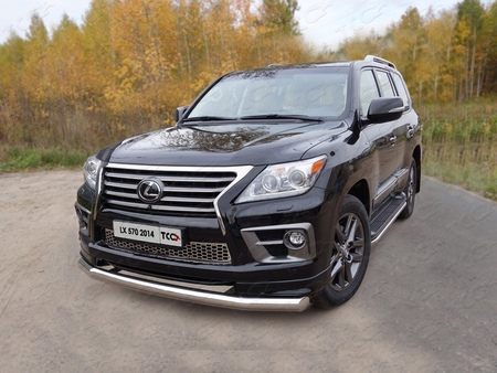 Защита передняя нижняя 76,1 мм Lexus LX 570 Sport (2014-2022)	  LEXLX570SP14-04