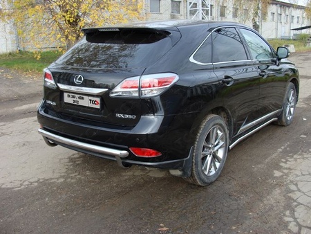 Защита заднего бампера (центральная) 60,3 мм Lexus RX 350 (2012-2019) LEXRX35012-03